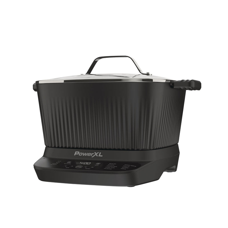 PowerXL StirMax Digital Programmable Slow/Multi-Cooker with 9 Cooking Pre-Sets, Black V3