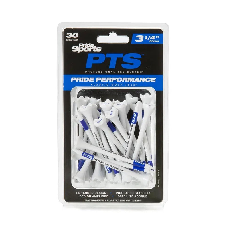 Pride Performance Plastic Golf Tee, 3-1/4-in, 30-pk, White F1