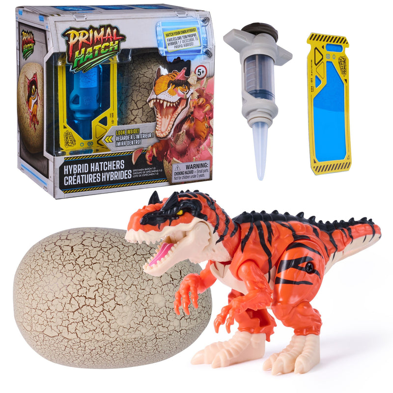 Primal Hatch Figure Hybrid Hatchers, Interactive Mystery Dinosaur Toy & Egg, Ages 5+, Assorted W5