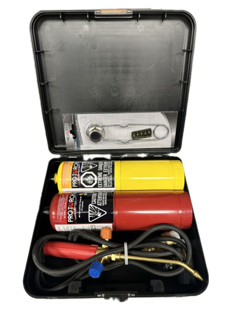 Pro Torch Oxi-Mapp Brazing Torch Kit with Storage Case O0
