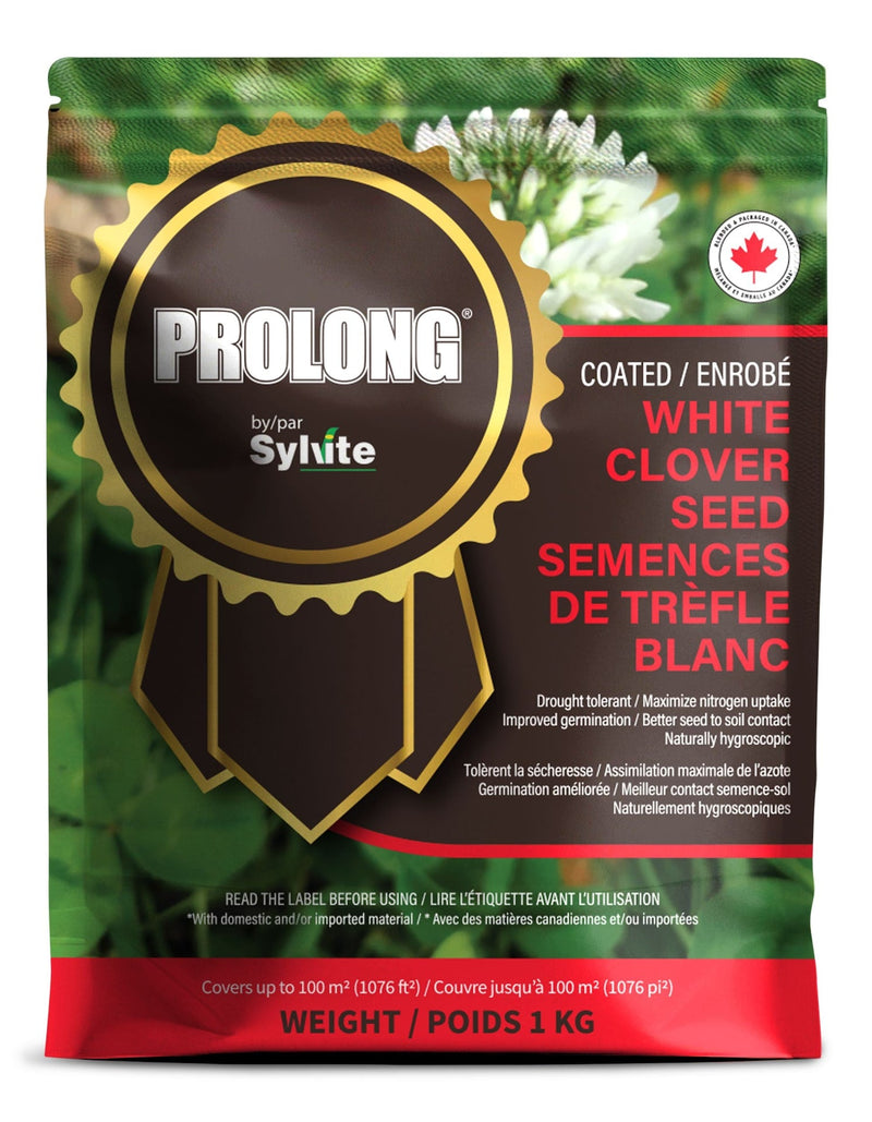 PROLONG Drought Tolerant White Clover Seed Bag, Water Saving, 1kg D3