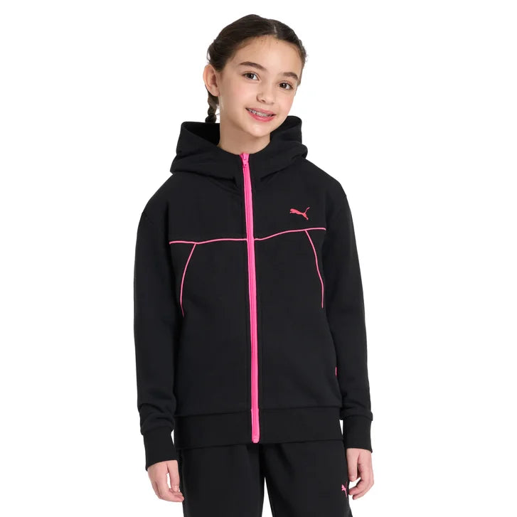Puma Girls and Boys Fleece Full Zip Hoodie R5