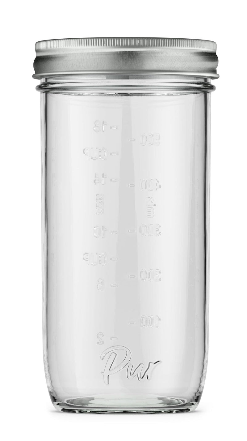 PUR BPA-Free Wide Mouth Canning Jars, 24-oz, 6-pk Q1