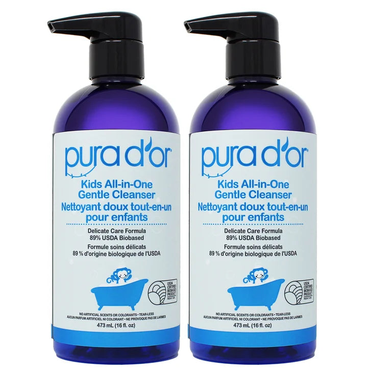 Pura D'or Kids All-in-One Gentle Cleanser, 2 x 473 mL J8