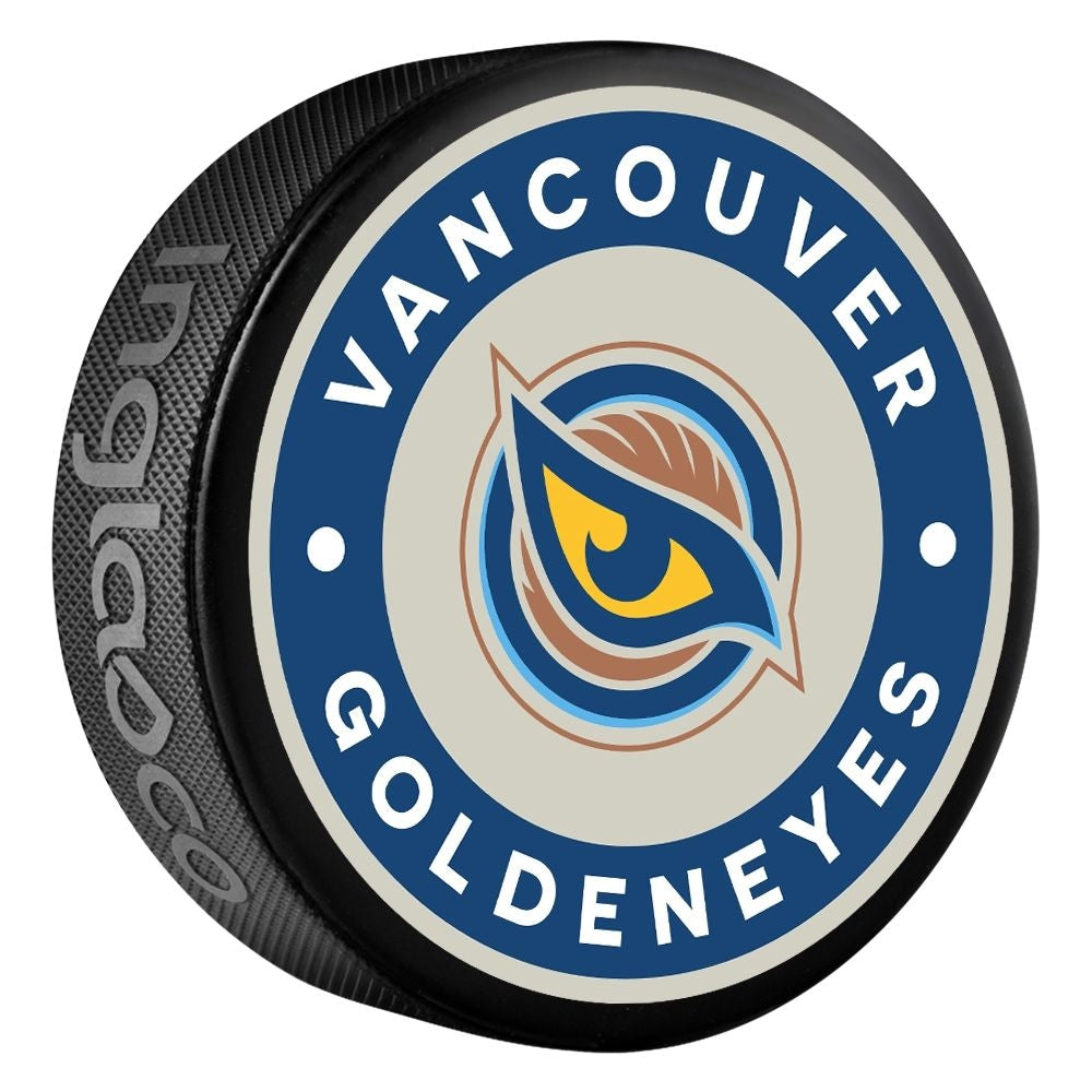 PWHL Vancouver Goldeneyes Classic Souvenir Hockey Puck, 6-oz