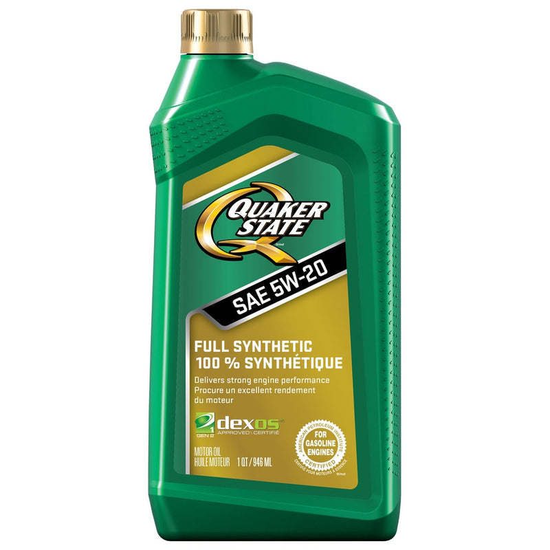 Quaker State Full Synthetic 5W20 Engine/Motor Oil, 946-mL E8