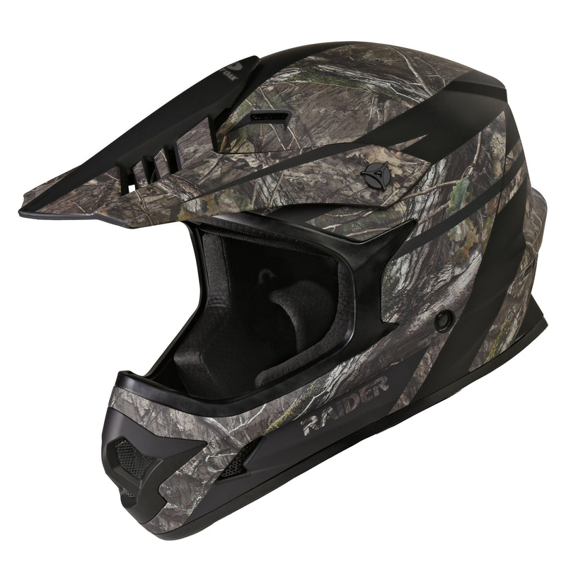 Raider Ambush V2 Off-Road Helmet, Adult, Mossy Oak, Assorted Sizes V6