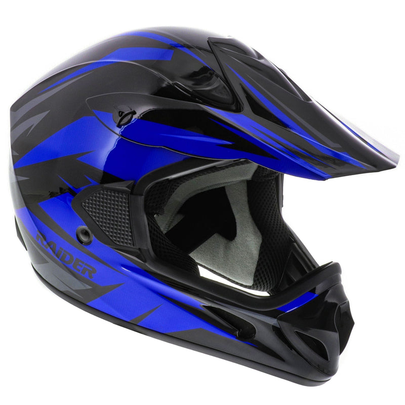 Raider RX2 Adult Dirt Bike/ATV Helmet, Blue O0