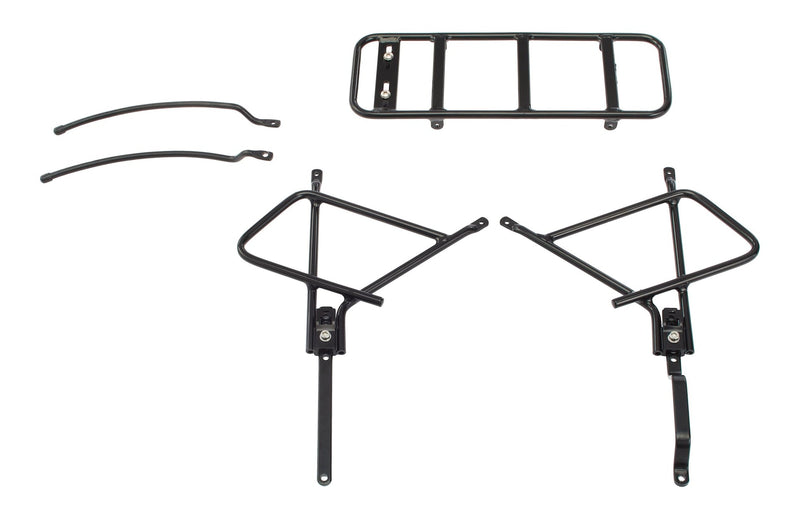 Raleigh Adjustable Rear Bike Rack, Lightweight, Aluminum, Black J1
