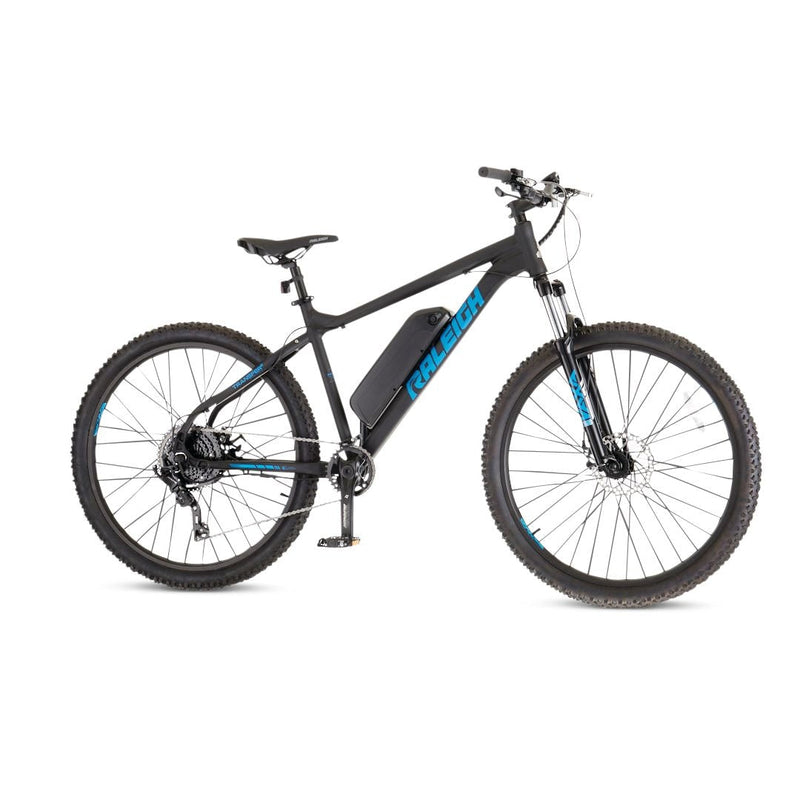 Raleigh Ascend Hardtail Mountain 36V Electric Bike, 350W Motor, 27.5-in Wheel, Black G8