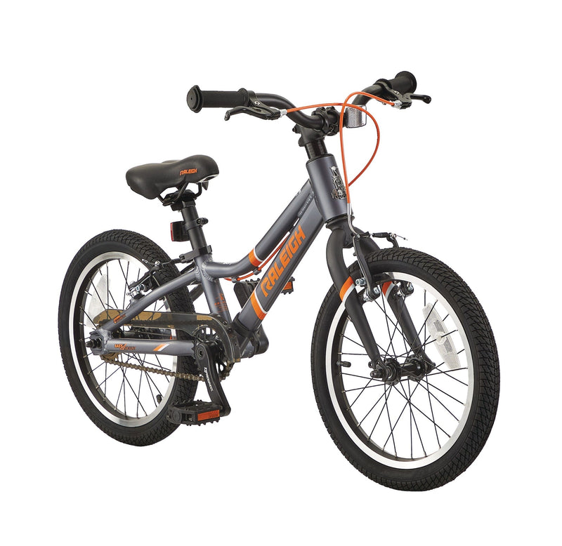 Raleigh Meteor Kids Bike with Reflectors, 16-in Wheel, Grey F4