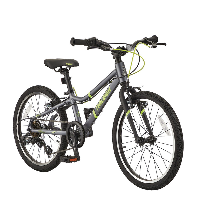 Raleigh Meteor Youth Bike with Reflectors, 7-Speed, 20-in Wheel, Grey L6