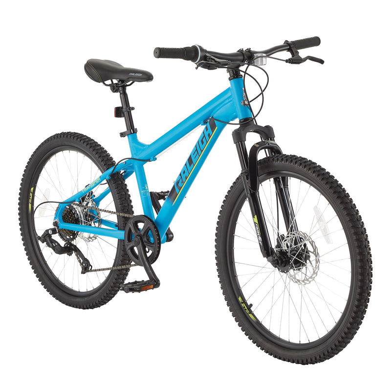 Raleigh Rockwood Youth Hardtail Mountain Bike, 24-in Wheel, Blue K1
