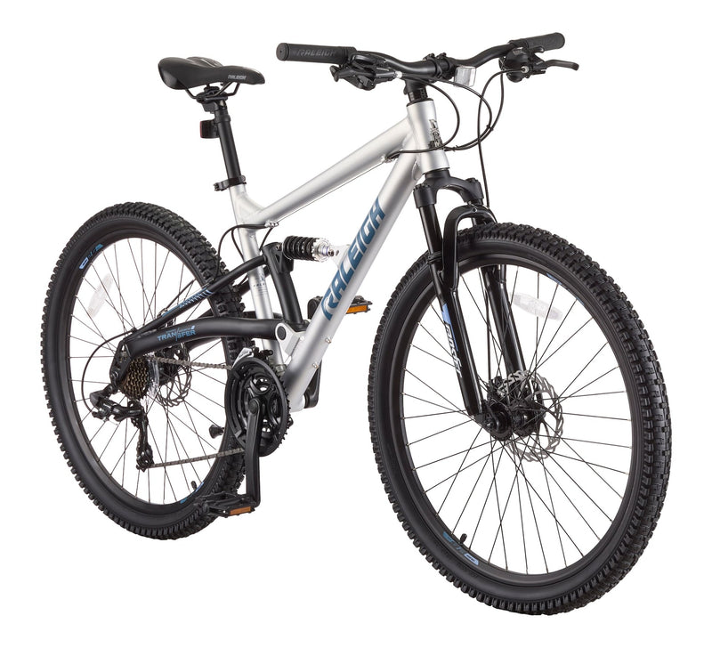 Raleigh Tracker DS Mountain Bike with 21-Speed Shimano Shifting System, Silver G7