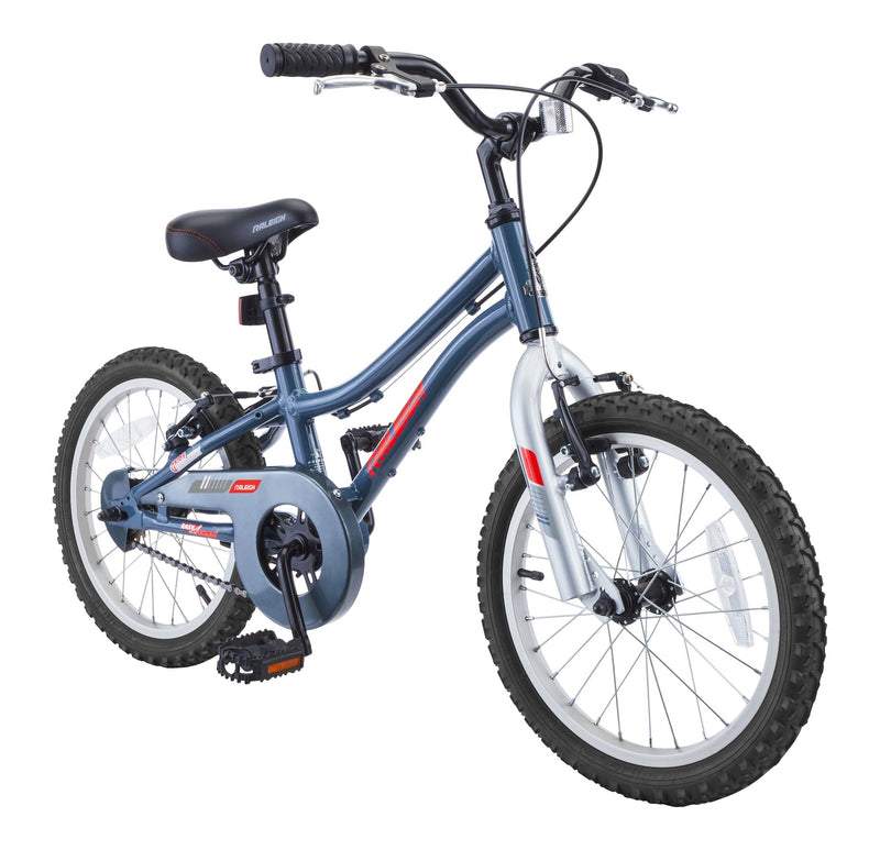 Raleigh Vibe Kids' Bike with Alloy V-brakes, 16-in, Grey/Blue V4