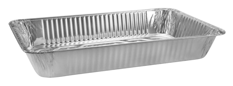 Rectangle Foil Reusable Full Deep Steam Baking Pan, Silver, 21-in, for Baking/Cooking/Steaming N2