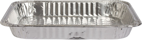Rectangle Foil Reusable Half Size Steam Baking Pan, Silver, 12-in, for Baking/Cooking/Steaming P4