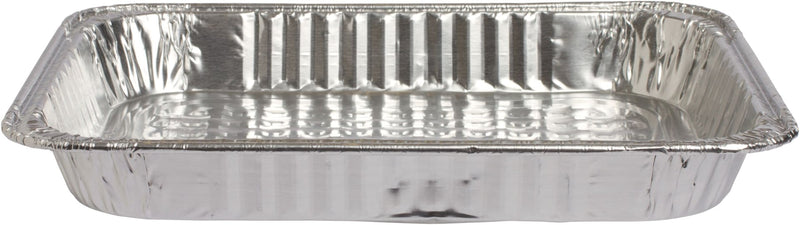 Rectangle Foil Reusable Half Size Steam Baking Pan, Silver, 12-in, for Baking/Cooking/Steaming P4