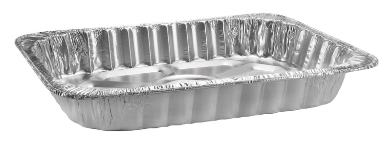 Rectangle Foil Reusable Steam Baking Pan, Silver, 17-in, for Baking/Cooking/Steaming A2