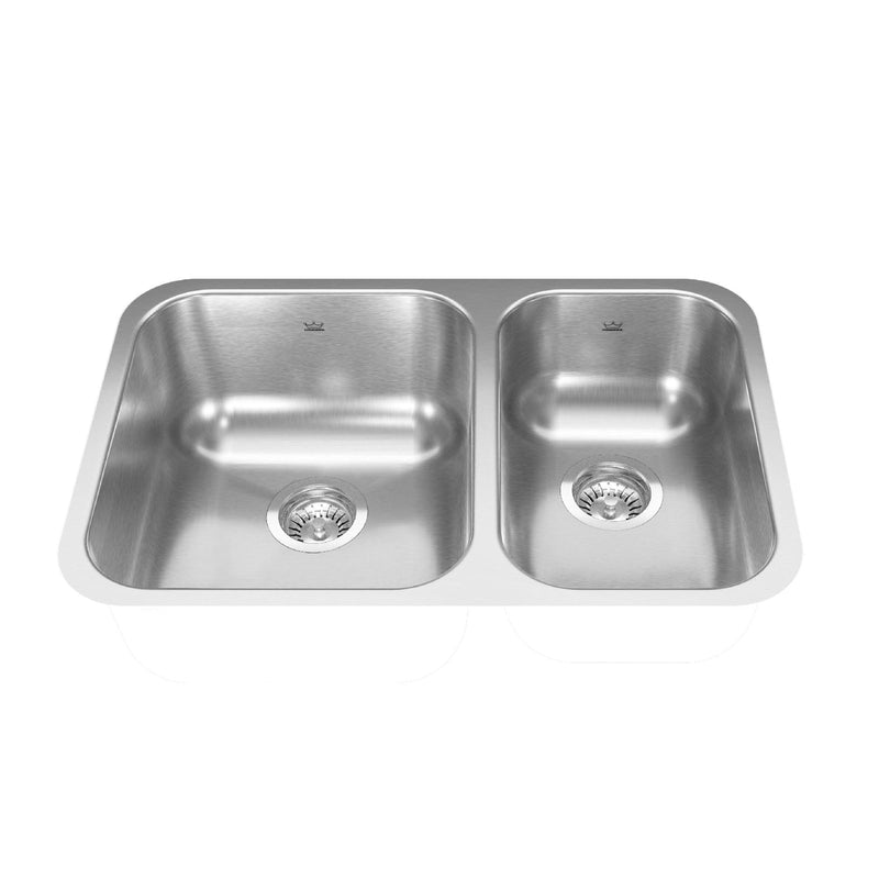 Reginox FB Double Stainless Steel Sink, 26.88x17.75-in W9