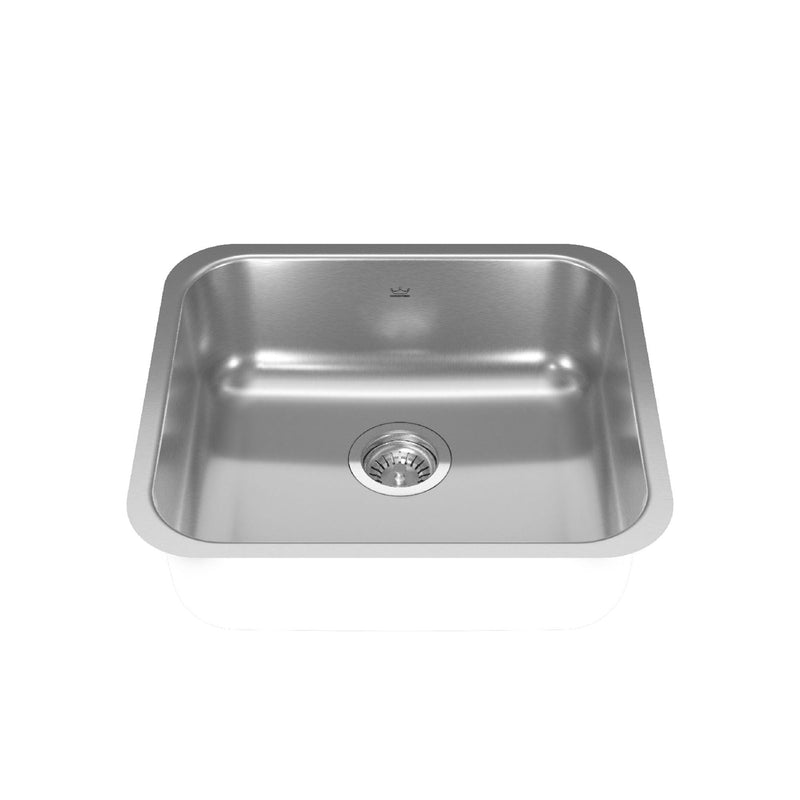 Reginox Single Stainless Steel Sink, 19.75x17.75-in R2