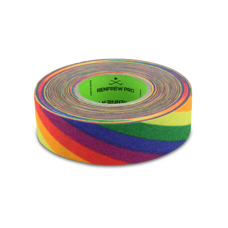 Renfrew Pro Hockey Tape, Rainbow, 24-mm x 18-m W9