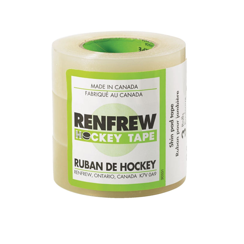 Renfrew Waterproof Hockey Tape, Clear, 24-mm x 15-m, 3-pk T0