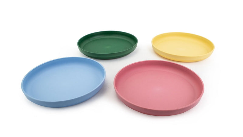 Reusable Plastic Tumbler Plates, BPA Free, Recyclable Material, Suitable for Kids, 4-pk N1