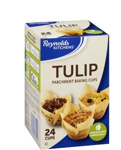 REYNOLDS 24PC PARCHMENT TULIP CUPS H8