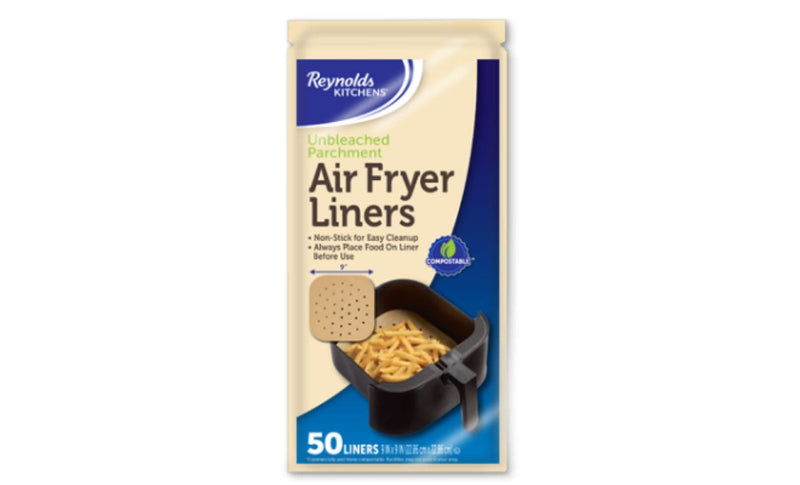 Reynolds Kitchens Unbleached Non-Stick Air Fryer Liners, 50-pc Q5