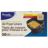 Reynolds Kitchens Unbleached Non-Stick Air Fryer Liners, 50-pc