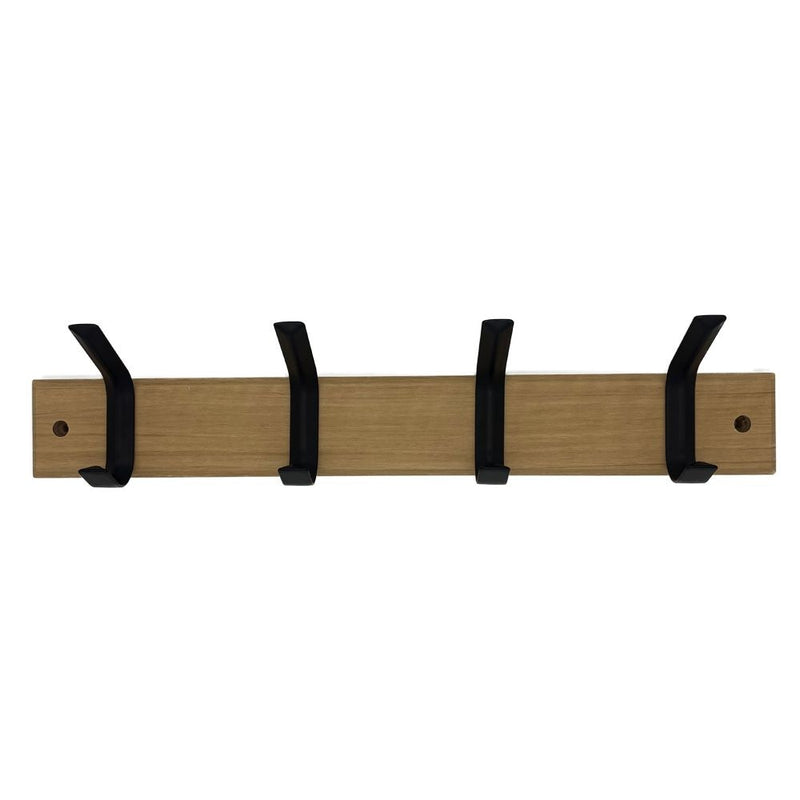 Richelieu Double 4 Hook on Board, 18", Black O0