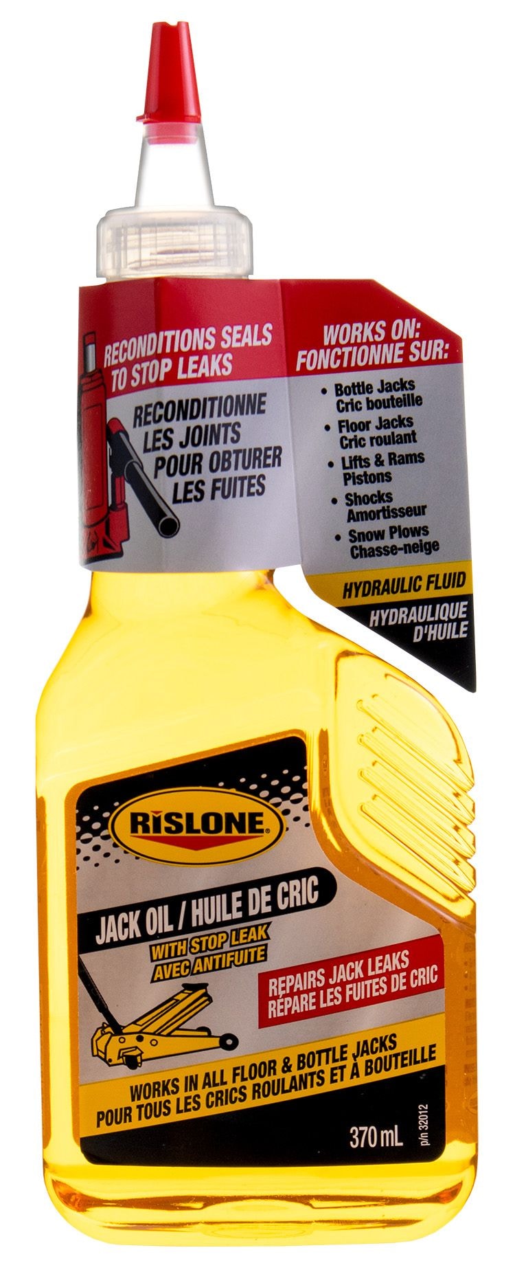 Rislone 32012 Hydraulics Jack Oil with Stop Leak, Amber, 370-mL V4