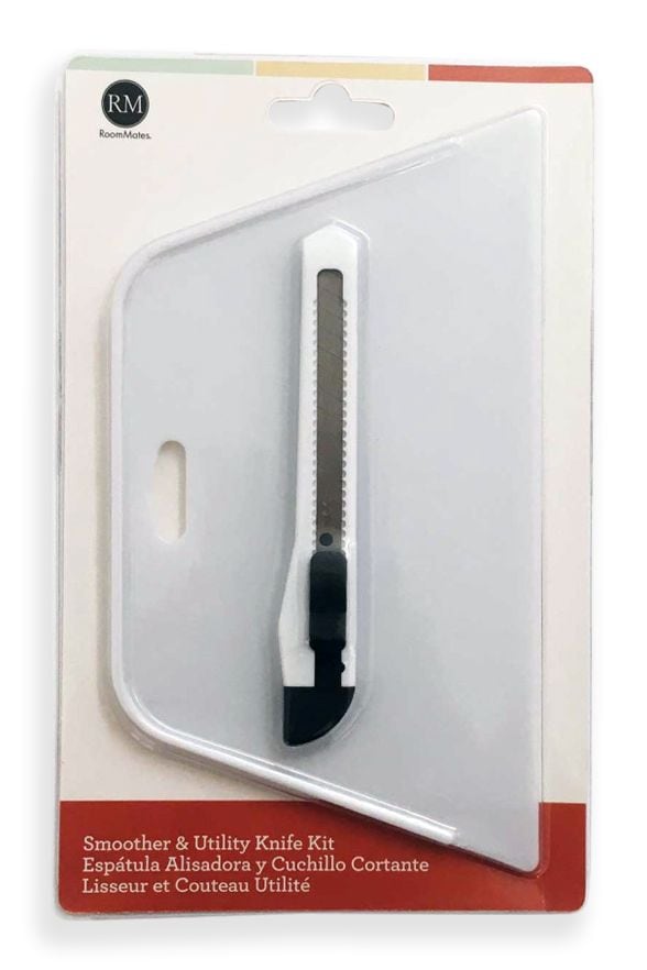 RoomMates Wallpaper Smoother and Knife Kit, White P0