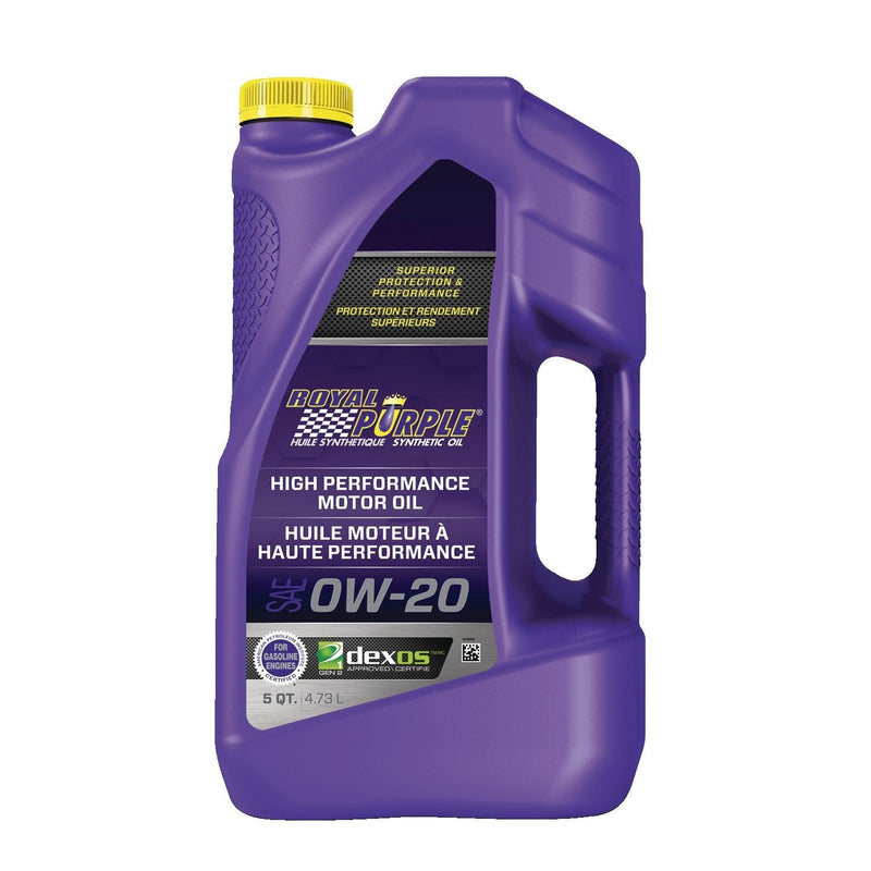 Royal Purple High Performance 0W20 Synthetic Engine/Motor Oil, 4.73-L M4