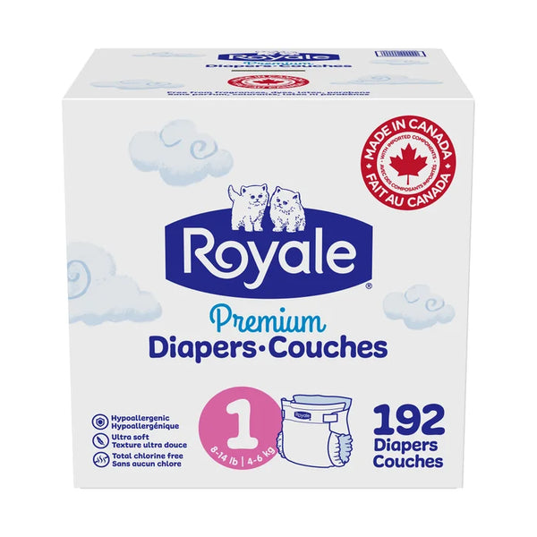 Royale Premium Baby Diapers, Sizes 1 - 2 B2
