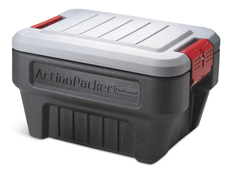 Rubbermaid Action Packer Latch Storage Container, Stackable and Recyclable, 30.3-L V8