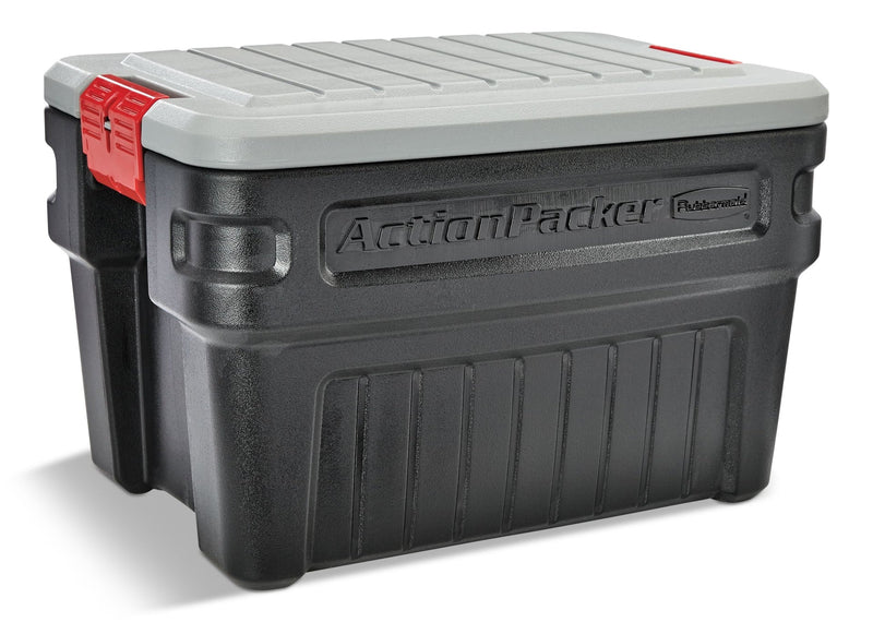 Rubbermaid Action Packer Plastic Lockable Storage Container, Stackable & Recyclable, 90.8-L B8