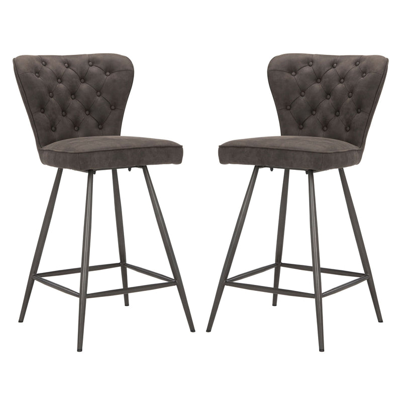 Safavieh Ashby Counter Stool, Set of 2, Grey Z2
