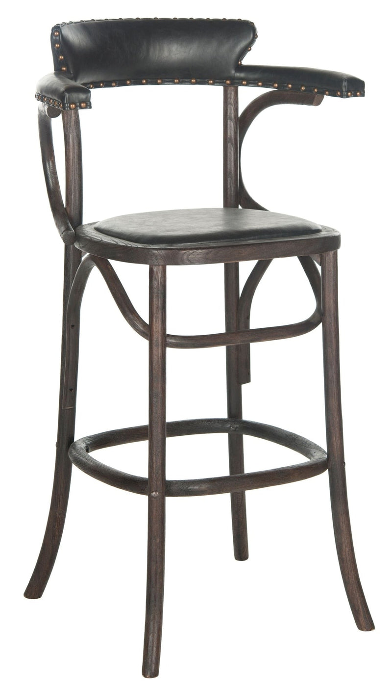 Safavieh Kenny Bar Stool, Antique Black D0