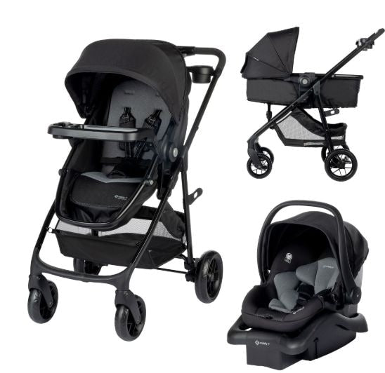 Safety 1st Grow and Go Travel System with 8 Strolling, Alloy X8