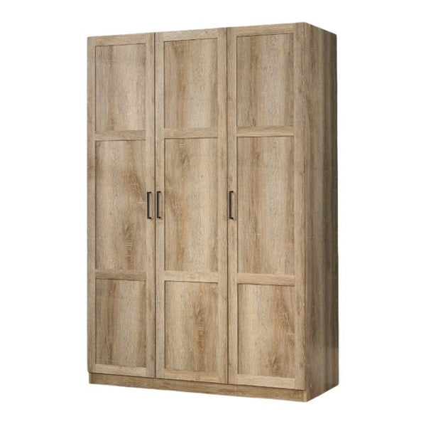 Sauder 3 Door Wardrobe, Shaker Oak X9