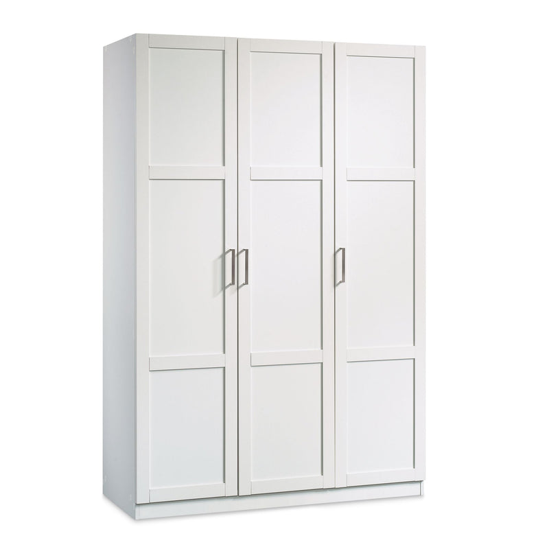 Sauder 3 Door Wardrobe Shaker, White B9
