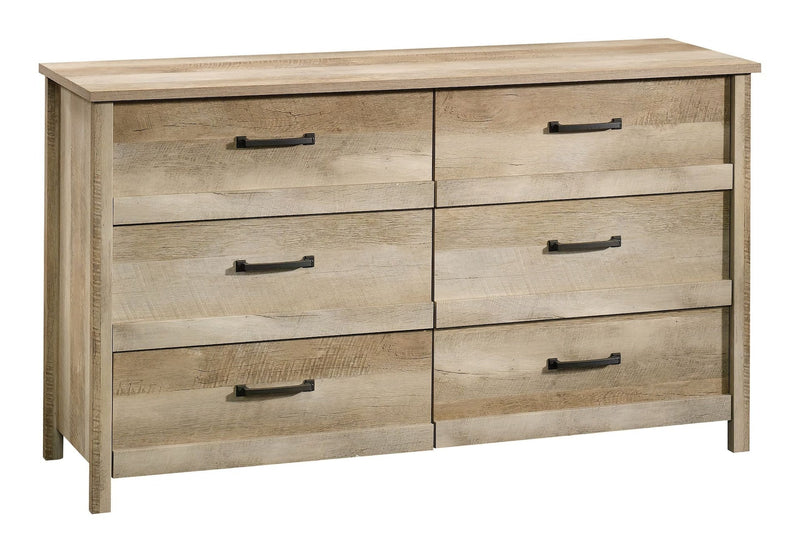 Sauder Cannery Bridge 6-Drawer Double Dresser/Chest Bedroom Storage, Lintel Oak Finish X1
