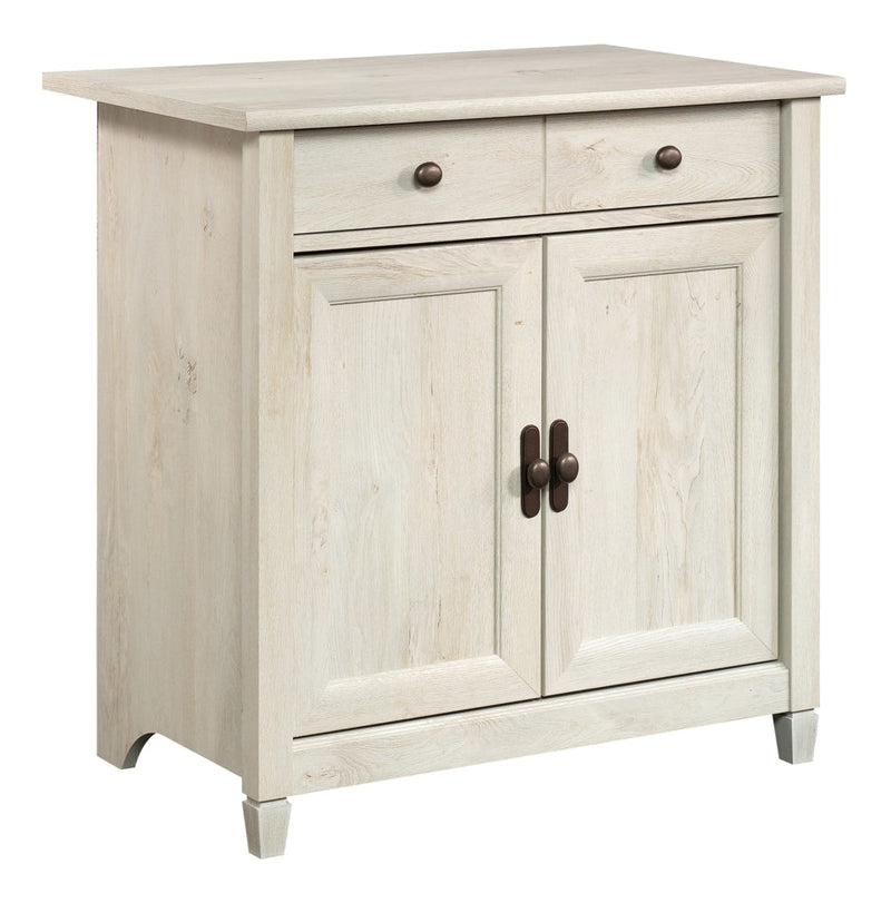 Sauder Edge Water 2-Door Storage Cabinet With Adjustable Shelf, Chalked Chestnut Finish U9