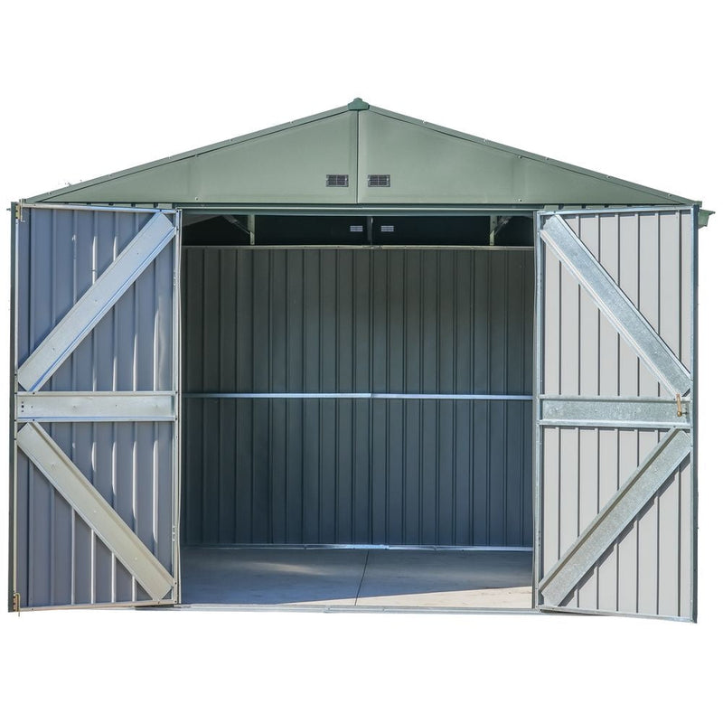 Scotts Lawn Care 10x12-ft Green Corrosion-Resistant Storage Shed T0