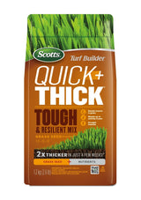 Scotts Turf Builder Quick + Thick Grass Seed Tough & Resilient Mix, 12-0-0, 1.2-kg