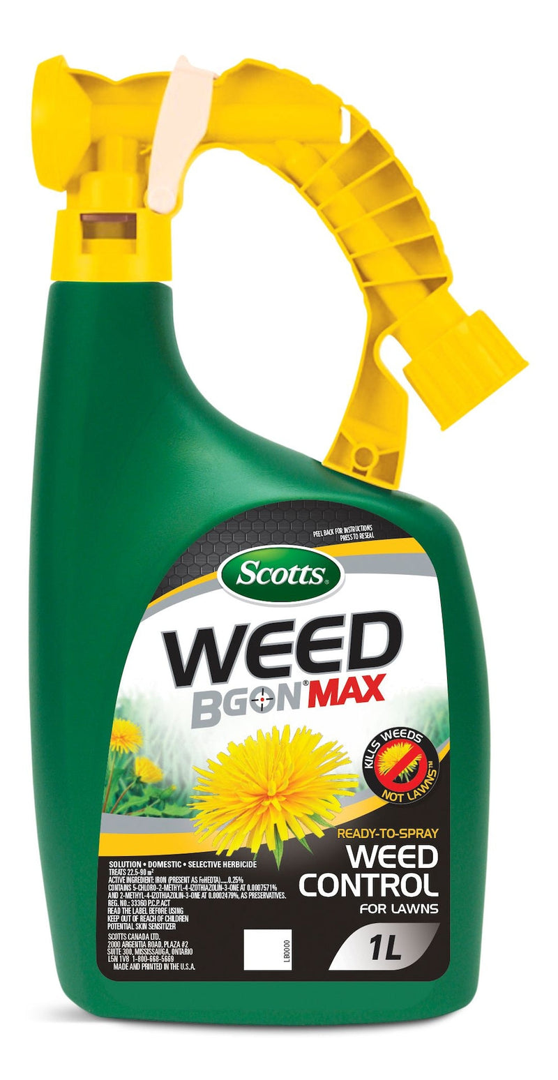 Scotts Weed B Gon MAX Ready-to-Spray Weed Control/Killer Concentrate, Herbicide for Lawns, 1-L J8
