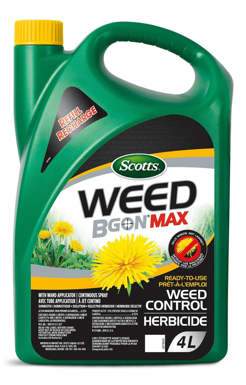 Scotts Weed B Gon MAX Ready-To-Use Weed Control for Lawns Refill, 4-L M2