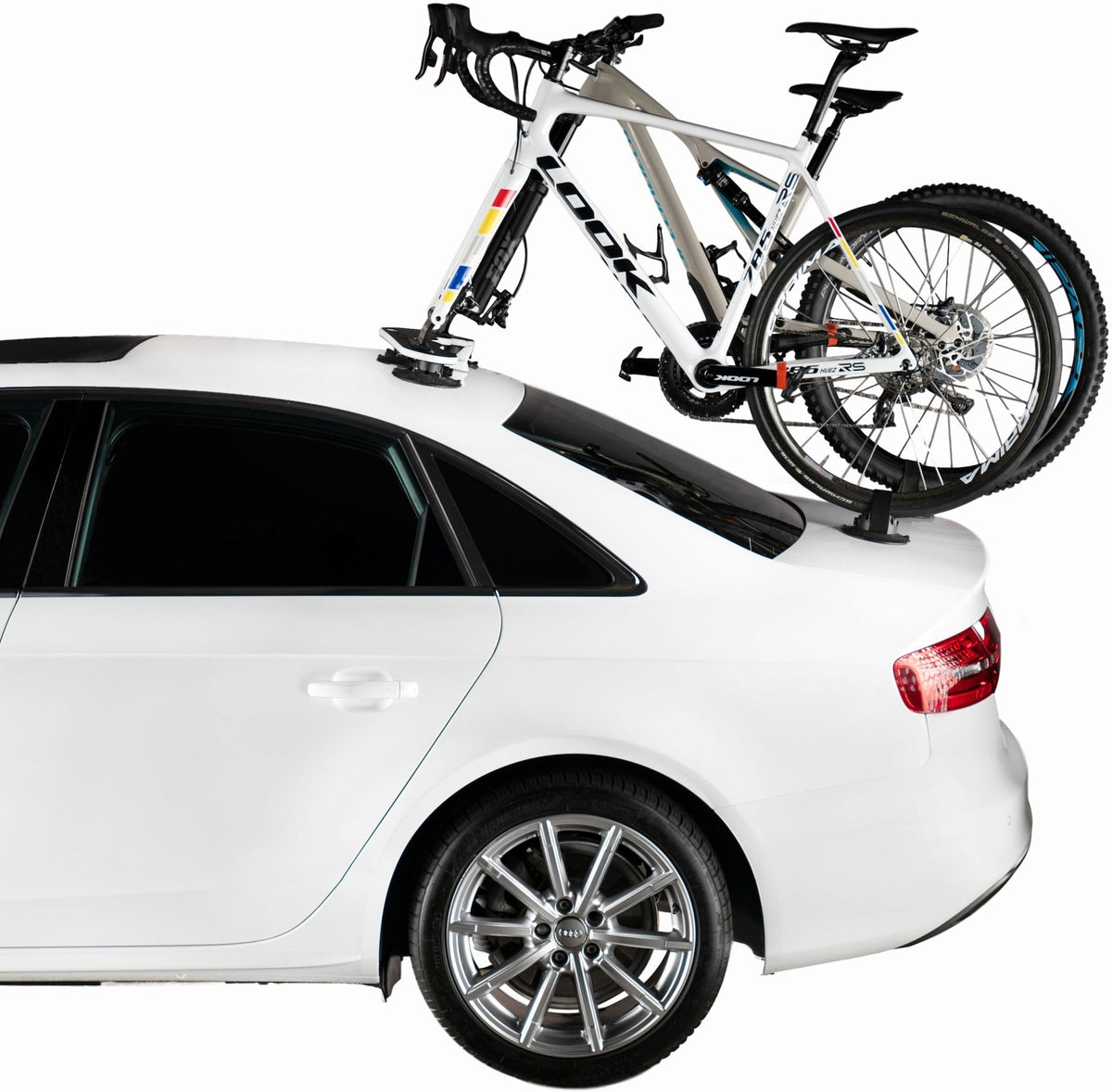 SeaSucker Mini Bomber 2-Bike Roof Top, Trunk & Hatchback Bike Rack, Black